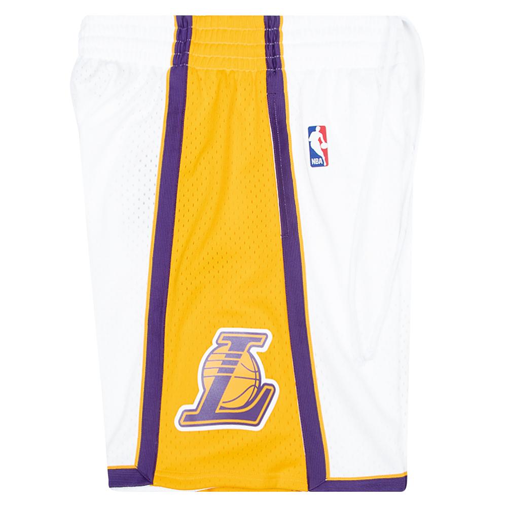09-10 LA Lakers Swingman Shorts | White
