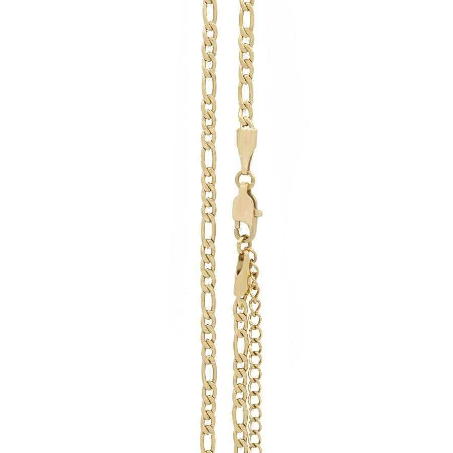 12+2" 3mm Figaro Necklace