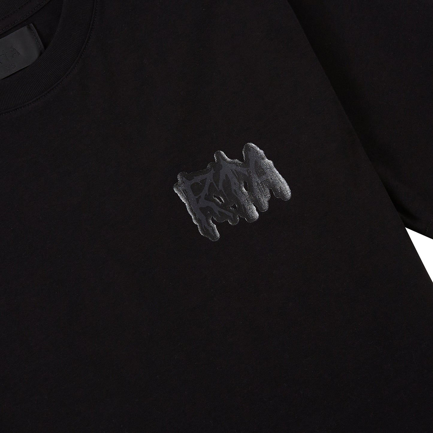 Liam Cyber Metal Tee | Black