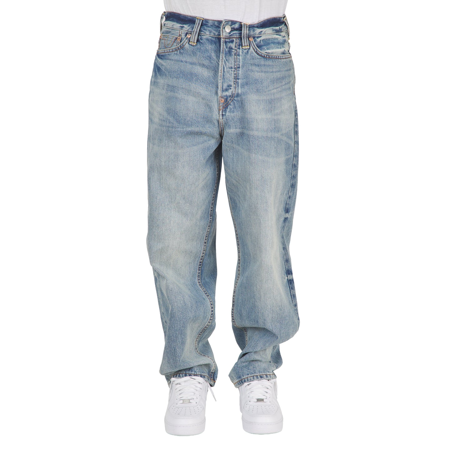 Ecru Daicock Print Denim | White
