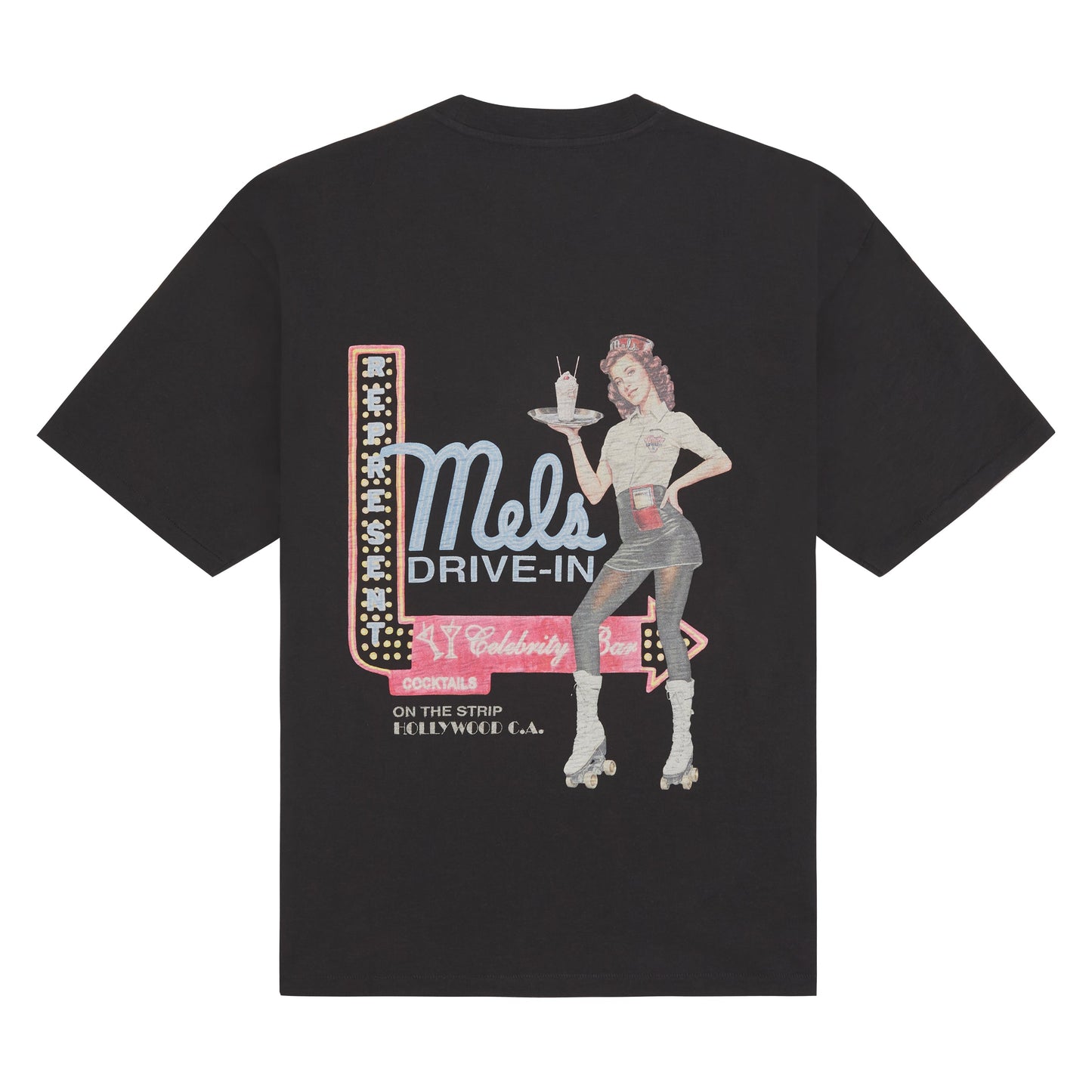Mel's Diner Tee | Jet Black