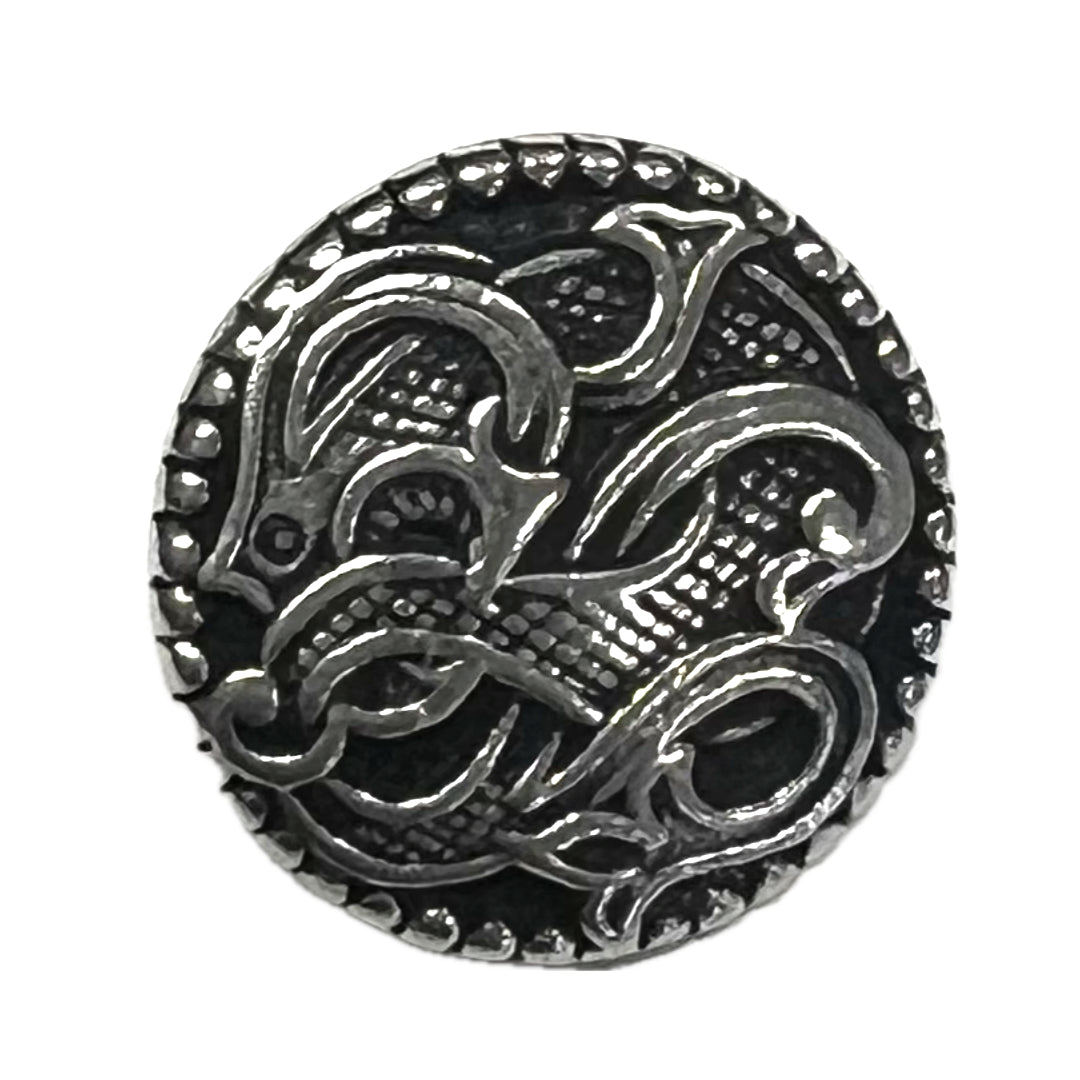 Pewter Norwegian Dragon-17mm