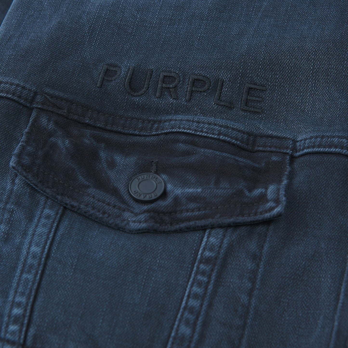 Purple X Blue Sky Denim Jacket | Orange