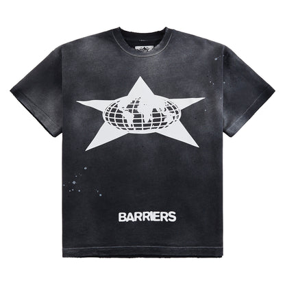 Distressed Star Tee | Vintage Black