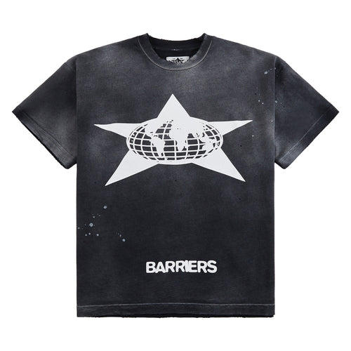 Distressed Star Tee | Vintage Black