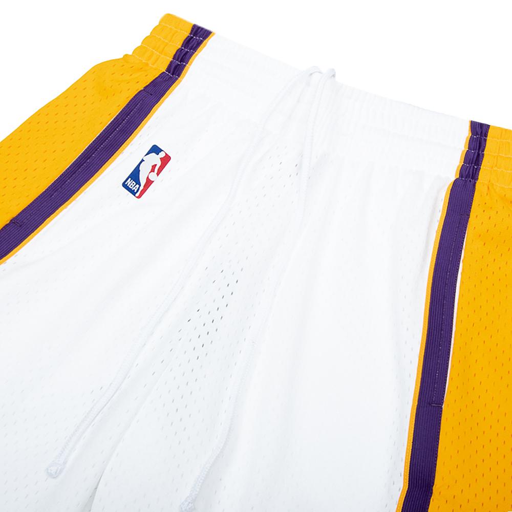 09-10 LA Lakers Swingman Shorts | White