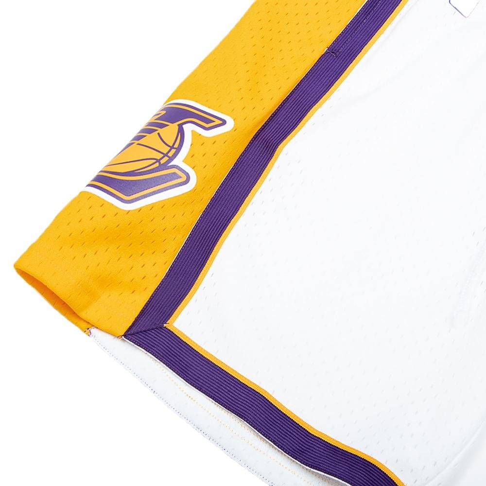 09-10 LA Lakers Swingman Shorts | White