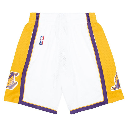 09-10 LA Lakers Swingman Shorts | White
