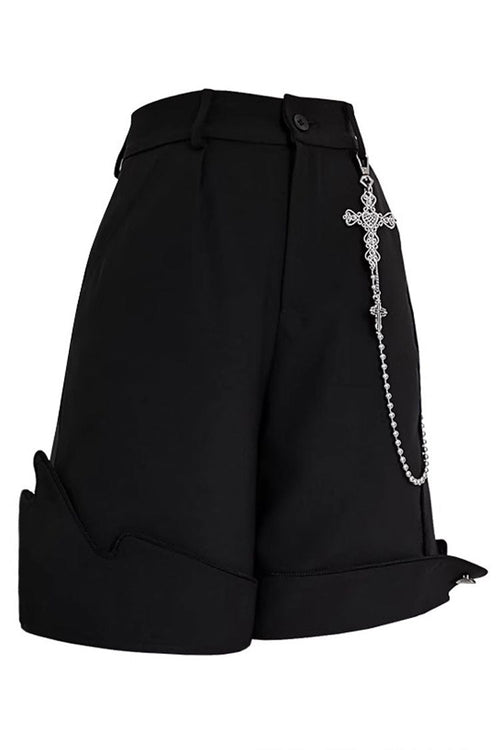 Black Irregular Ouji Fashion Lolita Shorts