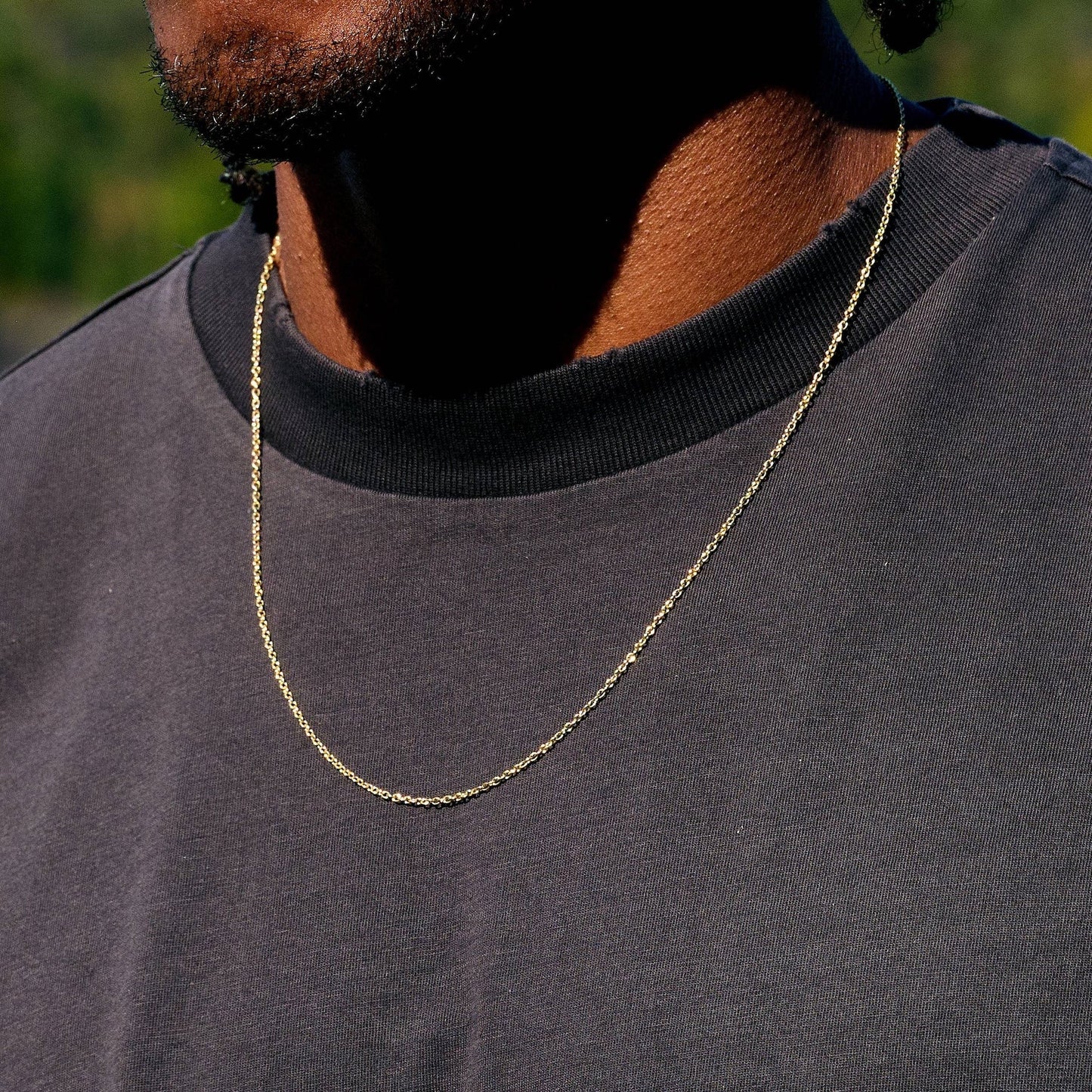 Cable Chain in Yellow Gold - 1.5mm