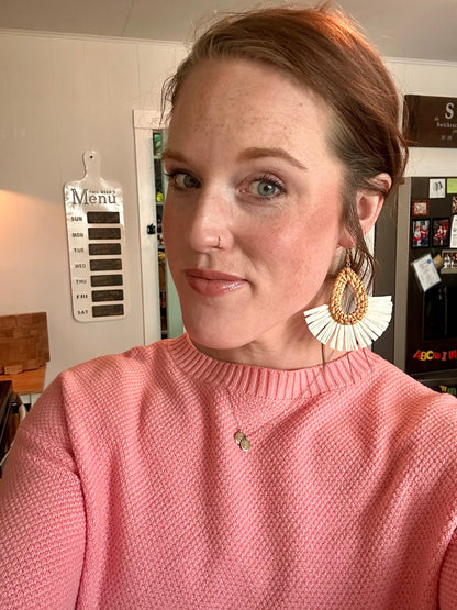 Beautiful Raffia Earrings