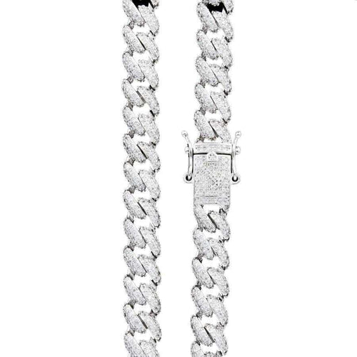 16" 8.5mm Diamond Cuban Chain