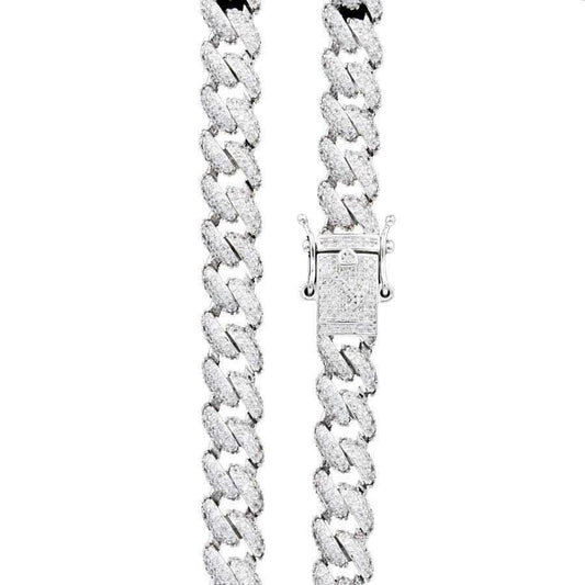 16" 8.5mm Diamond Cuban Chain