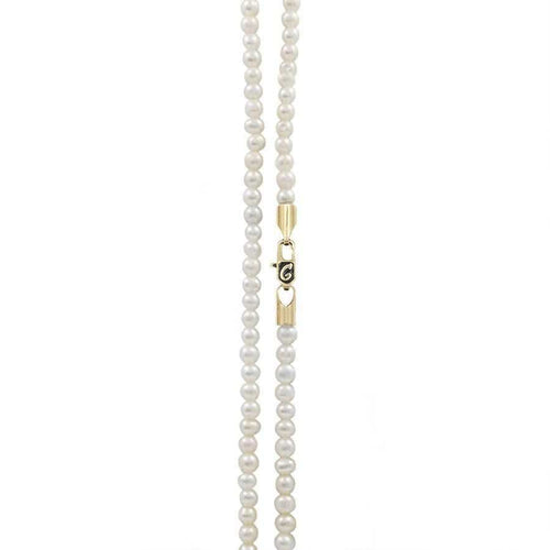 18" 3mm White Pearl Necklace