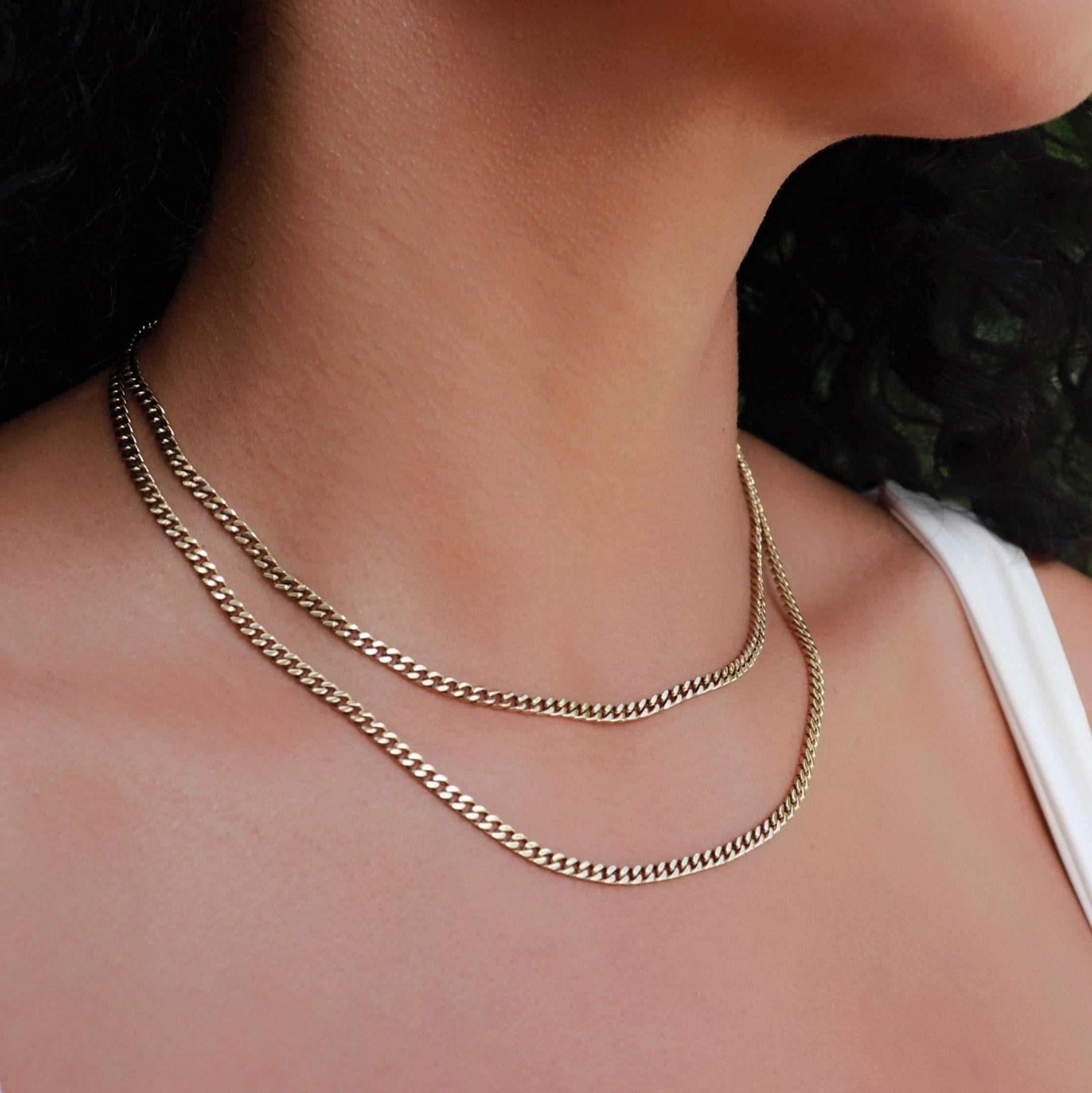 18k Vermeil Micro Cuban in Yellow Gold