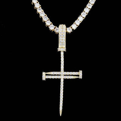 18k Vermeil Nail Cross
