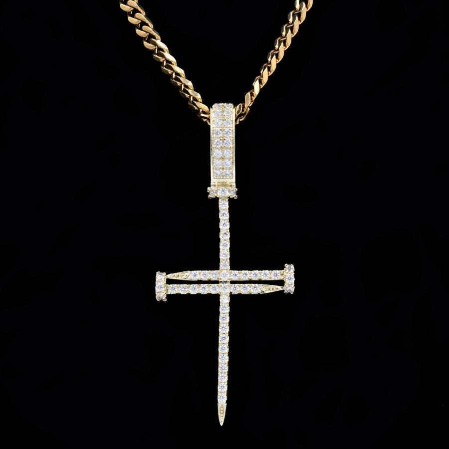 18k Vermeil Nail Cross