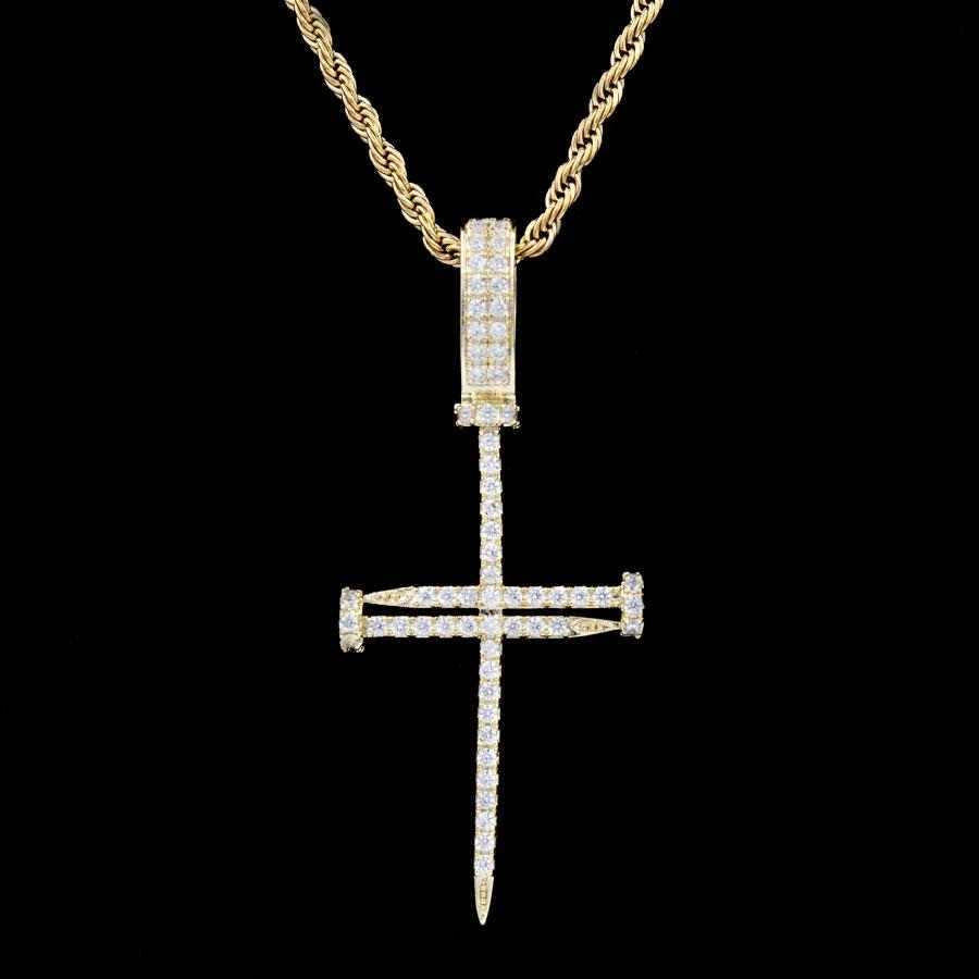 18k Vermeil Nail Cross