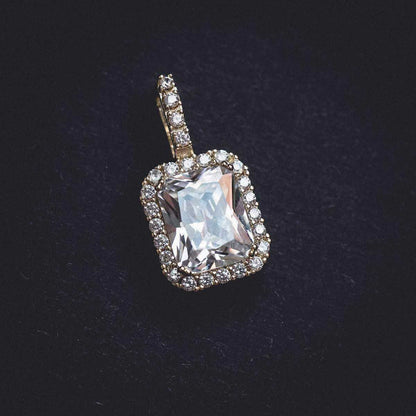 18k Vermeil Diamond Stone Pendant