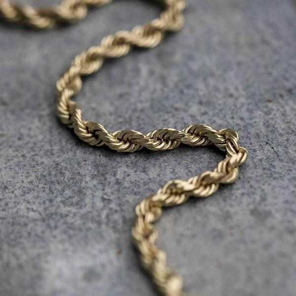 18k Vermeil Rope Necklace - 2mm