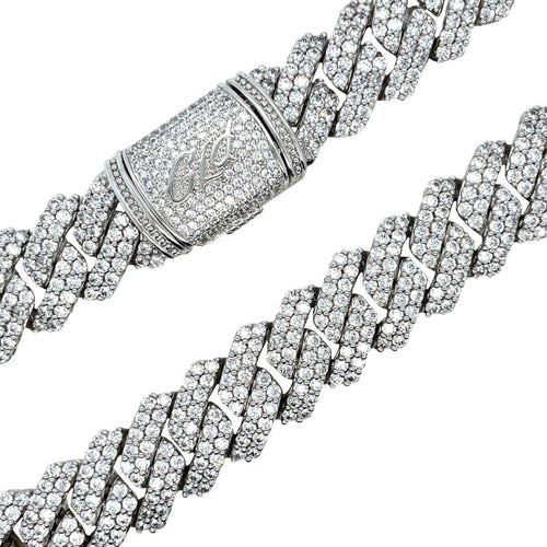 19MM Diamond Prong Cuban