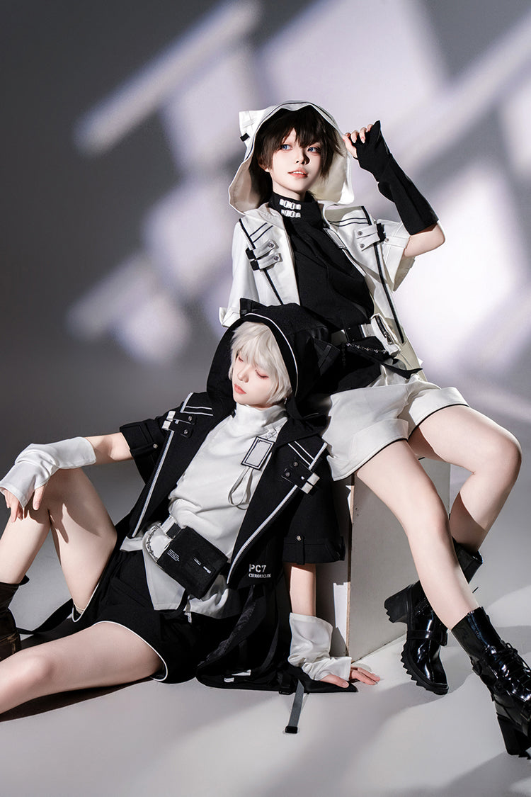 Black Functional Style Ouji Fashion Prince Handsome Lolita Cat Ears Coat