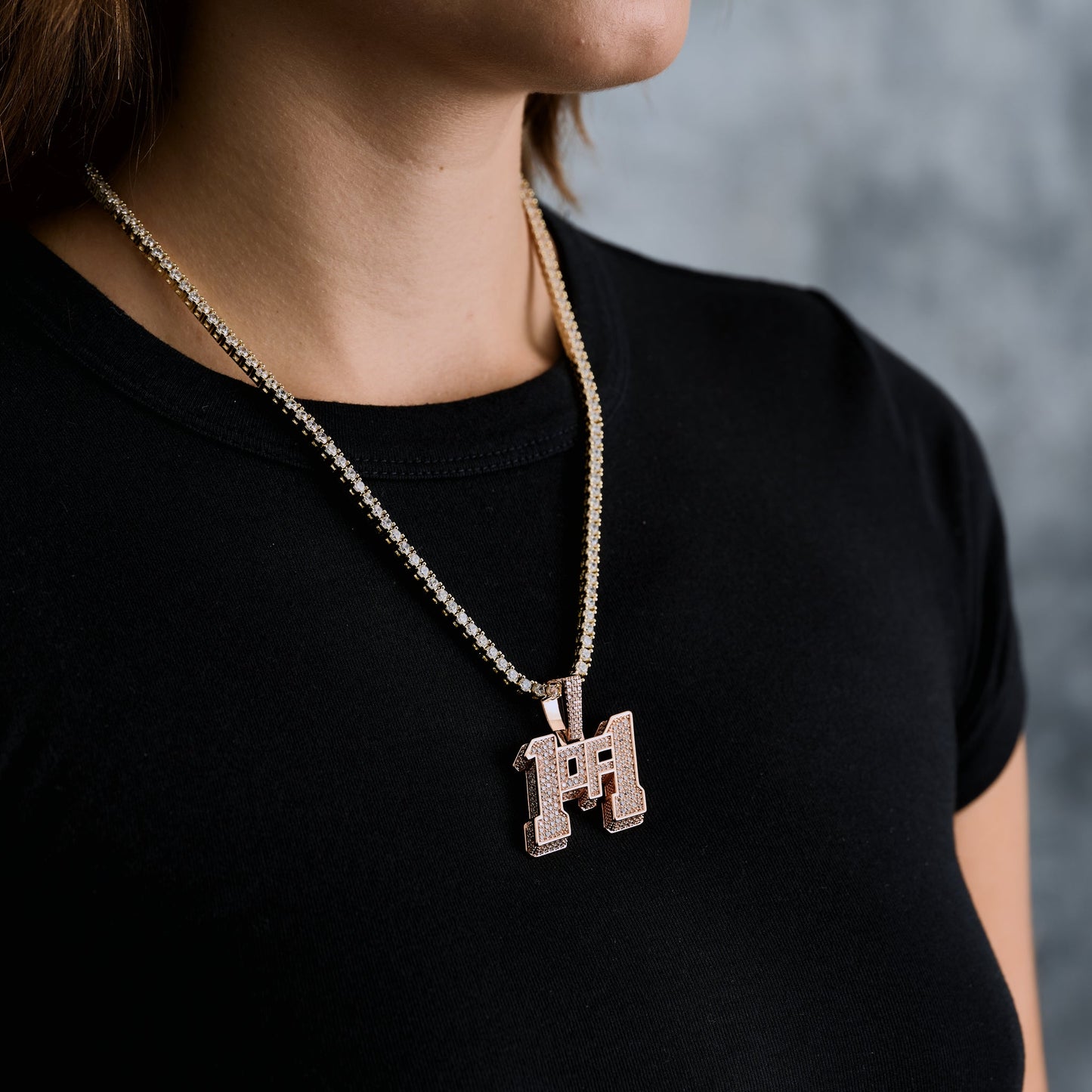 "1of1" Pendant in Rose Gold