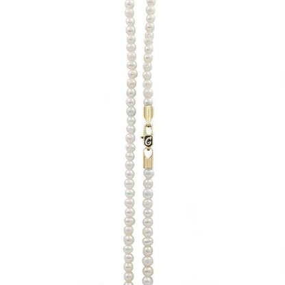 20" 3mm White Pearl Necklace