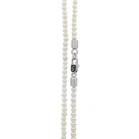 20" 3mm White Pearl Necklace