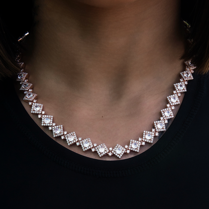 Cloister Link Necklace in Rose Gold - 10mm