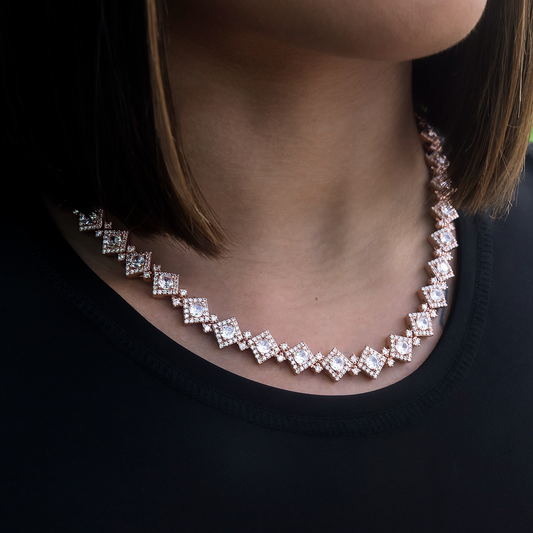 Cloister Link Necklace in Rose Gold - 10mm