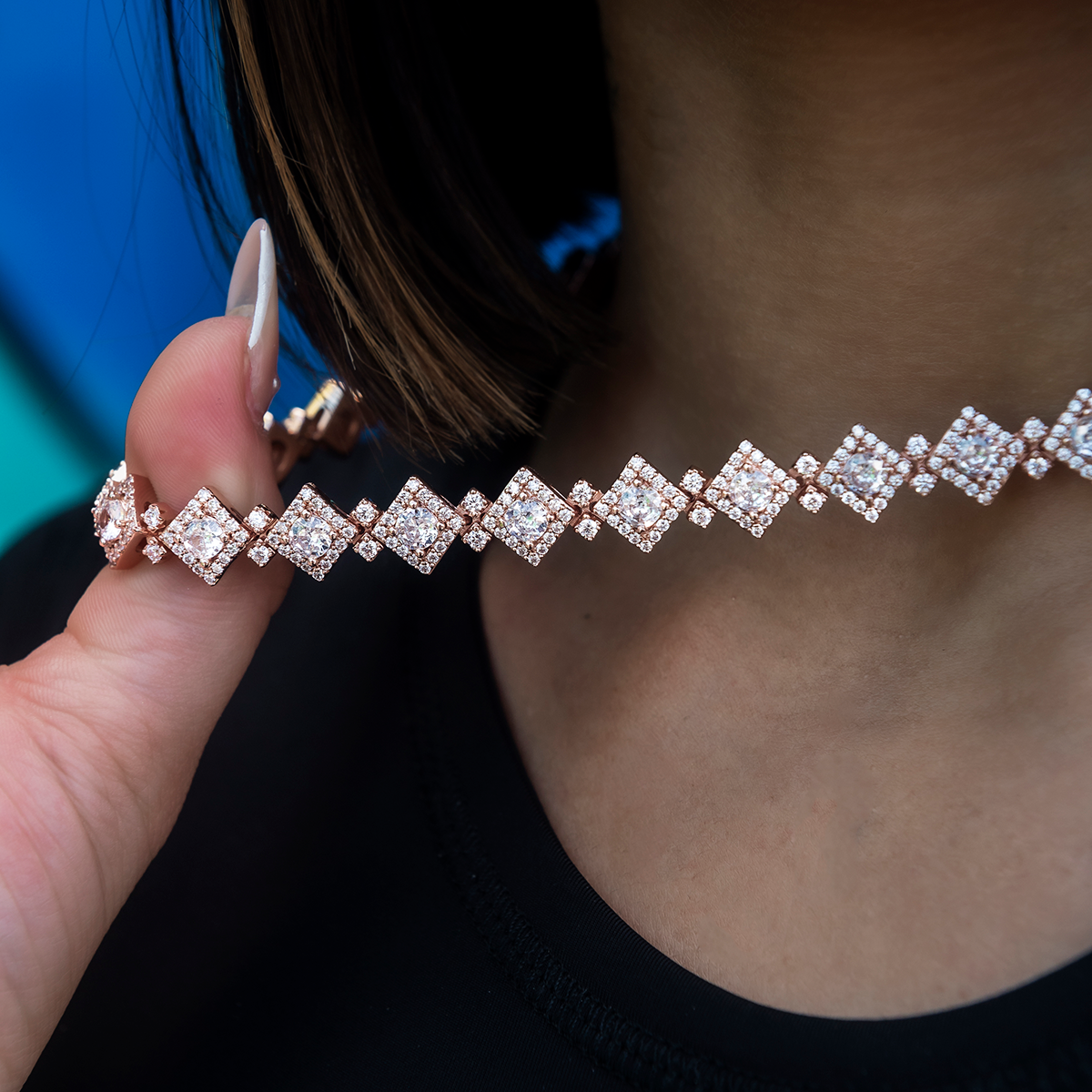 Cloister Link Necklace in Rose Gold - 10mm