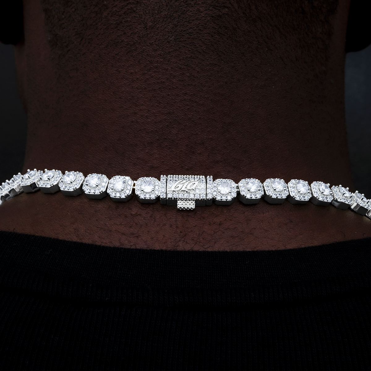 8.5MM Diamond Prong Cuban Necklace - Yellow Gold