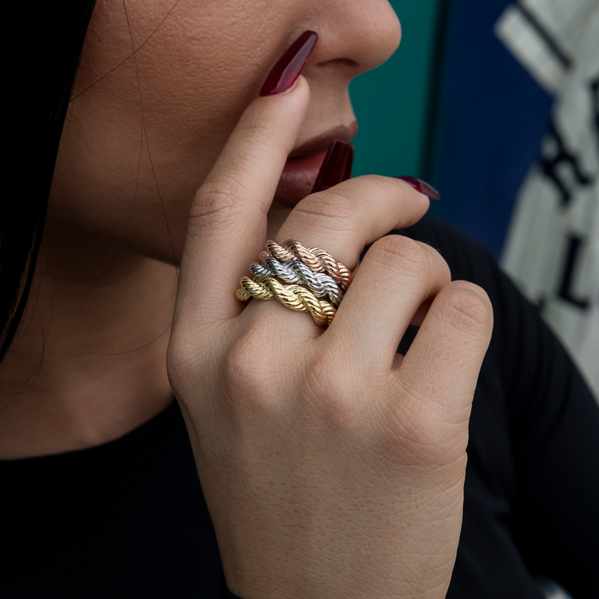 6MM Rope Ring in Yellow Gold