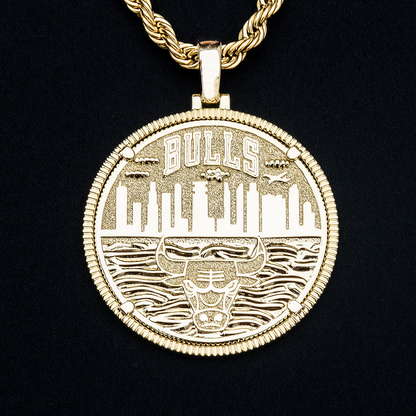 Chicago Bulls Official NBA Coin Pendant