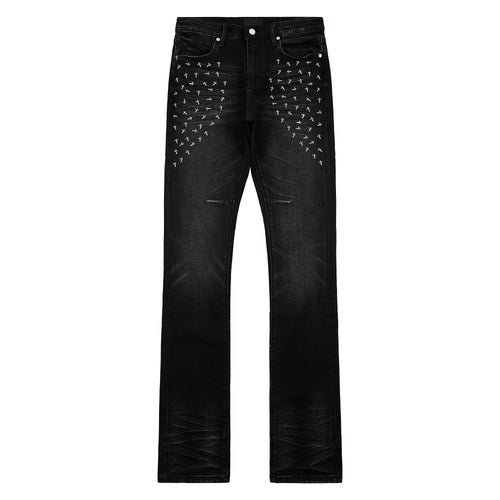 Olivier Denim | Graphite Fade Cross