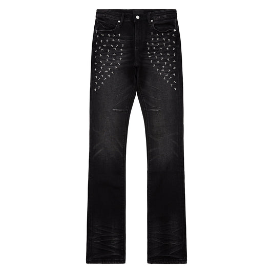 Olivier Denim | Graphite Fade Cross