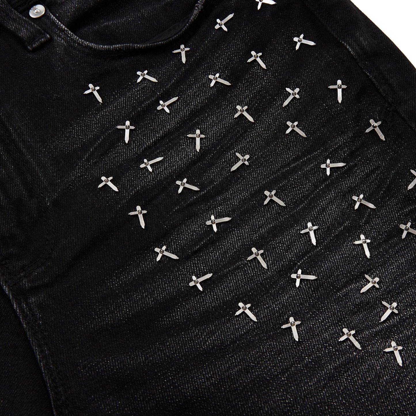Olivier Denim | Graphite Fade Cross