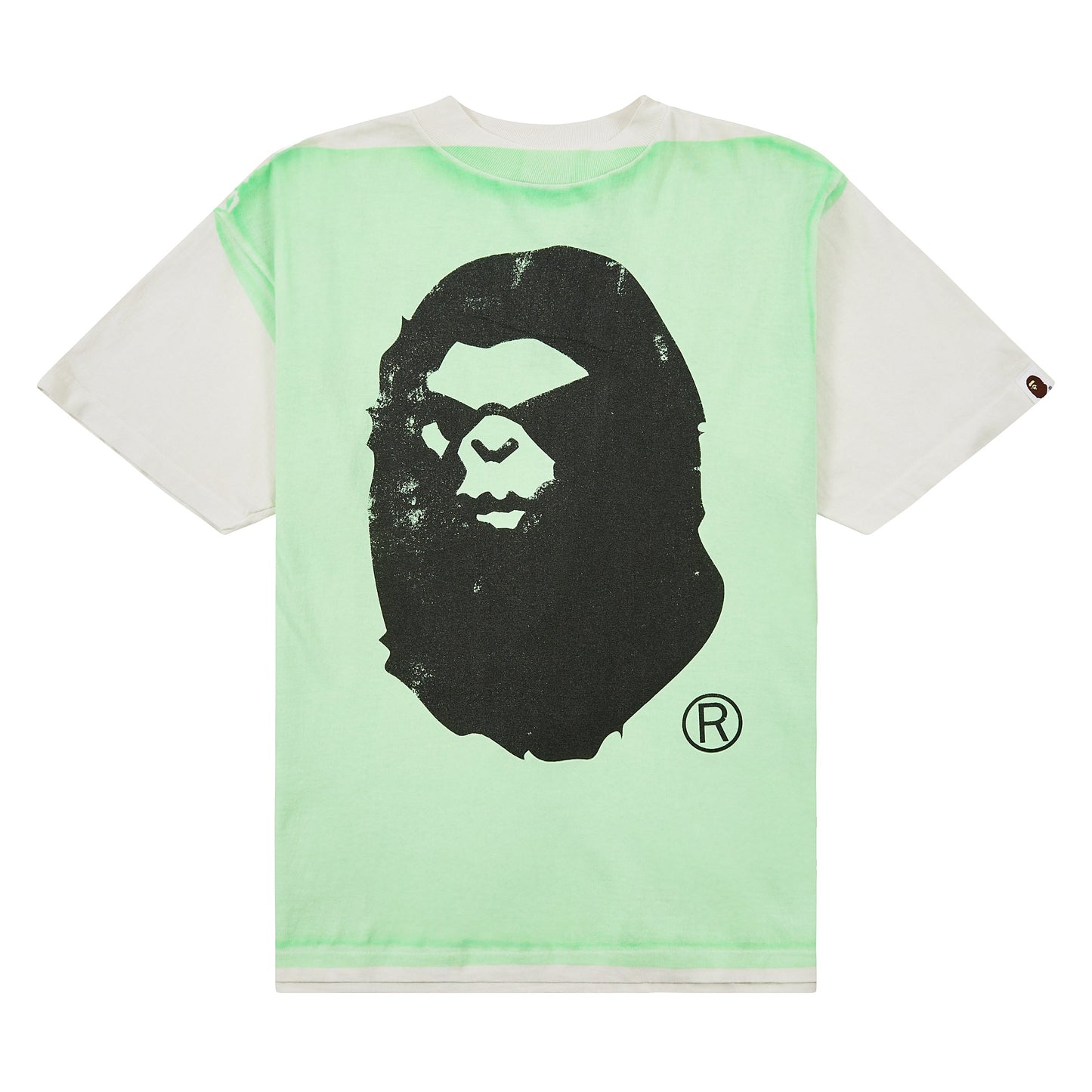 Mad Face Handprinting Tee | White/Green