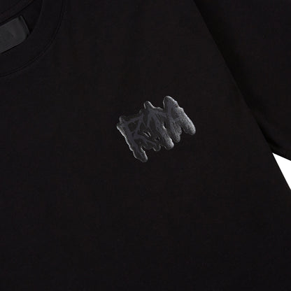 Liam Cyber Metal Tee | Black