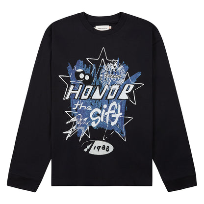 Pop Art L/S Tee | Black
