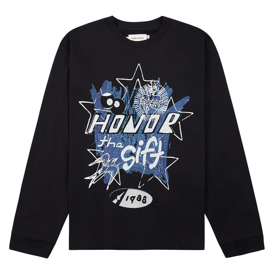 Pop Art L/S Tee | Black