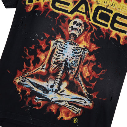 Inner Peace Skeleton Tee | Black