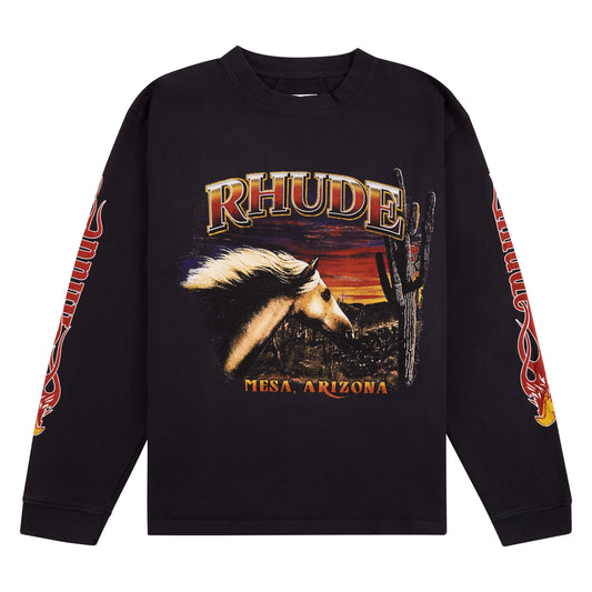 Mesa Stallion L/S Tee | Vintage Black