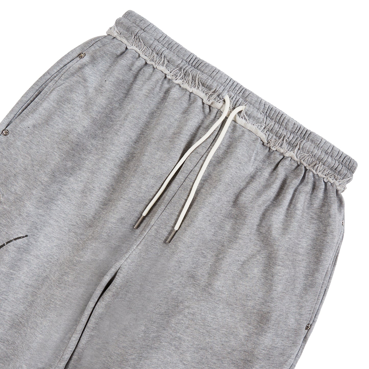 Distressed Script Sweatpant | Grey