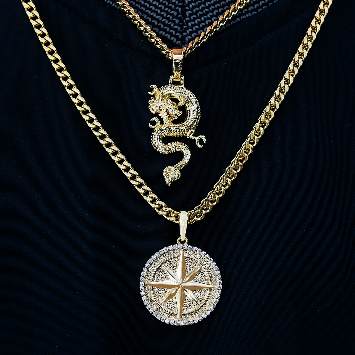 Choose 2 Chains + 2 Pendants - Yellow Gold