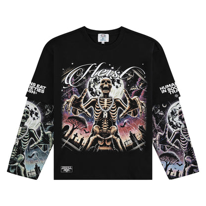From The Grave Thermal Sleeve Tee