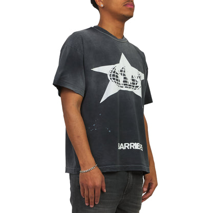 Distressed Star Tee | Vintage Black