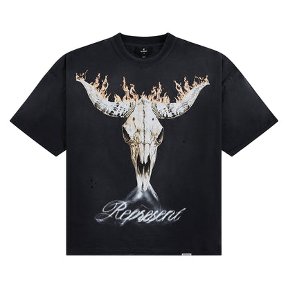 British Cowboys Tee | Stained Black