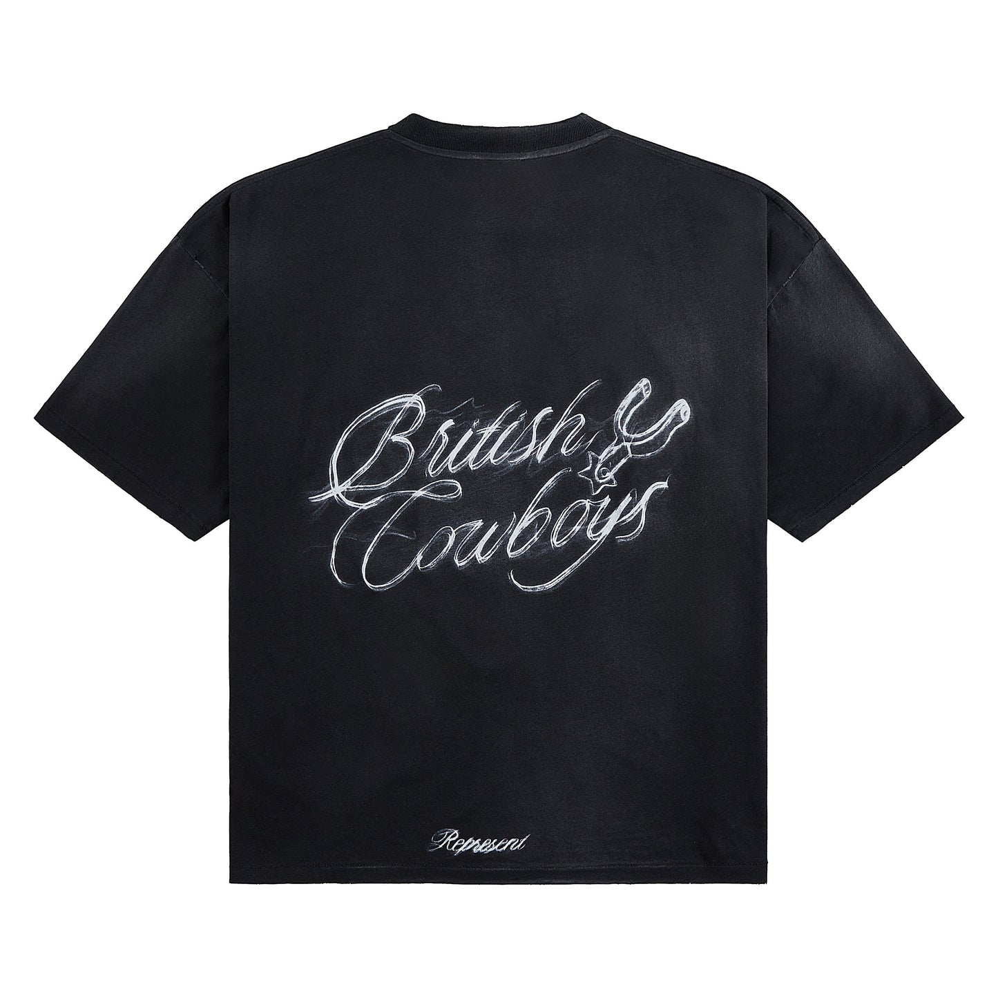 British Cowboys Tee | Stained Black